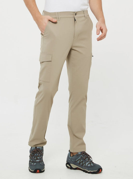 Men's Chino Nylon Work Pants Straight Fit with Pockets