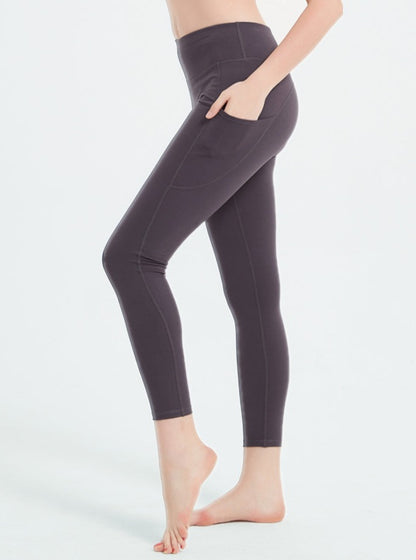 PULI Women's Yoga Pants with Side Pockets