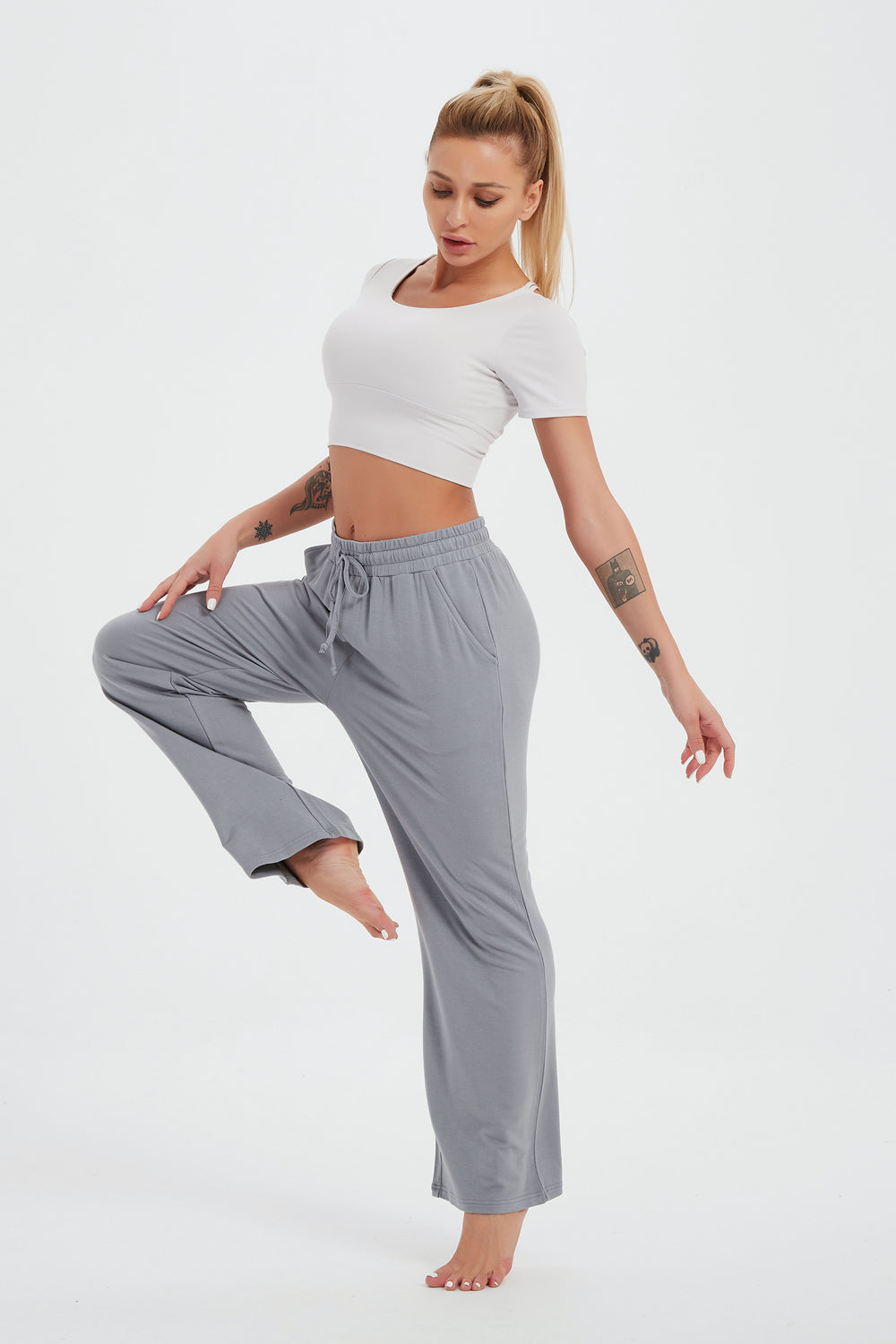 Women Loose Sweatpants Slacks with Pockets