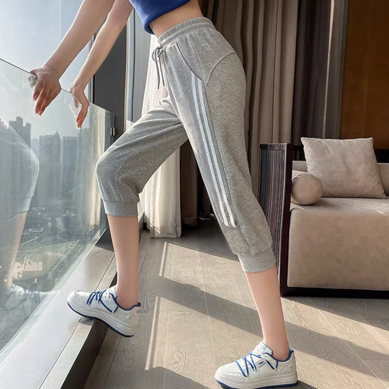 Women's Capri Jogger Cotton Sweat Pants